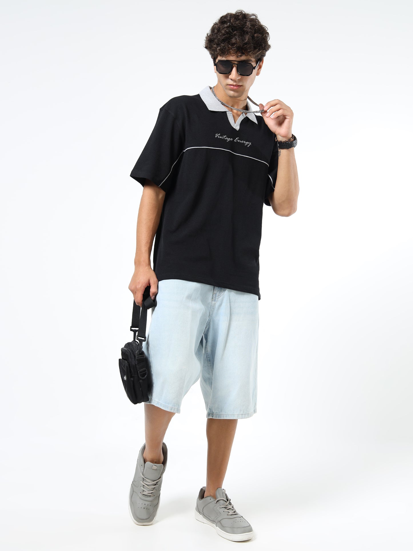 Men Embroidered Polo Neck Tshirts