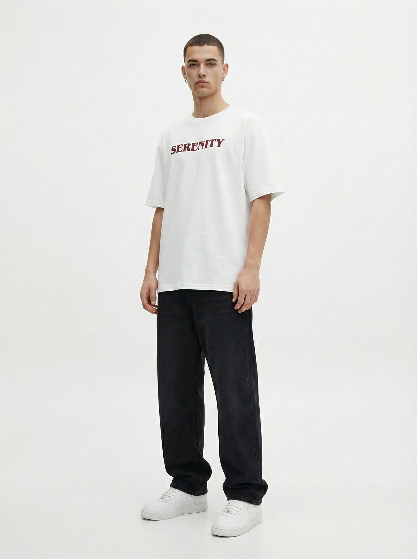 Serenity Bandana Print Oversized T-Shirt for Men | Premium Cotton Blend Streetwear Graphic Tee