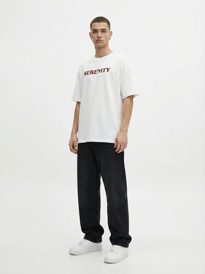 Serenity Bandana Print Oversized T-Shirt for Men | Premium Cotton Blend Streetwear Graphic Tee