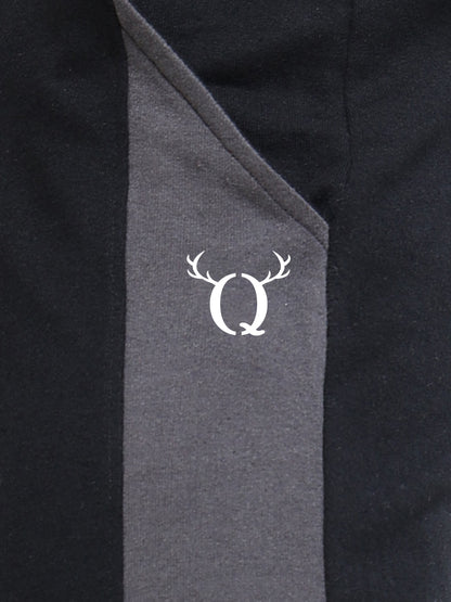 Men Self Design Black Joggers