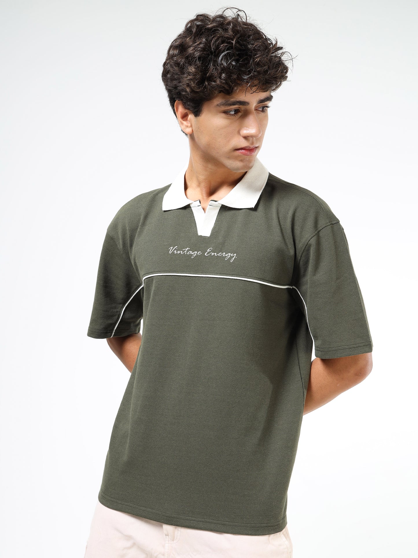 Men Embroidered Polo Neck Tshirts
