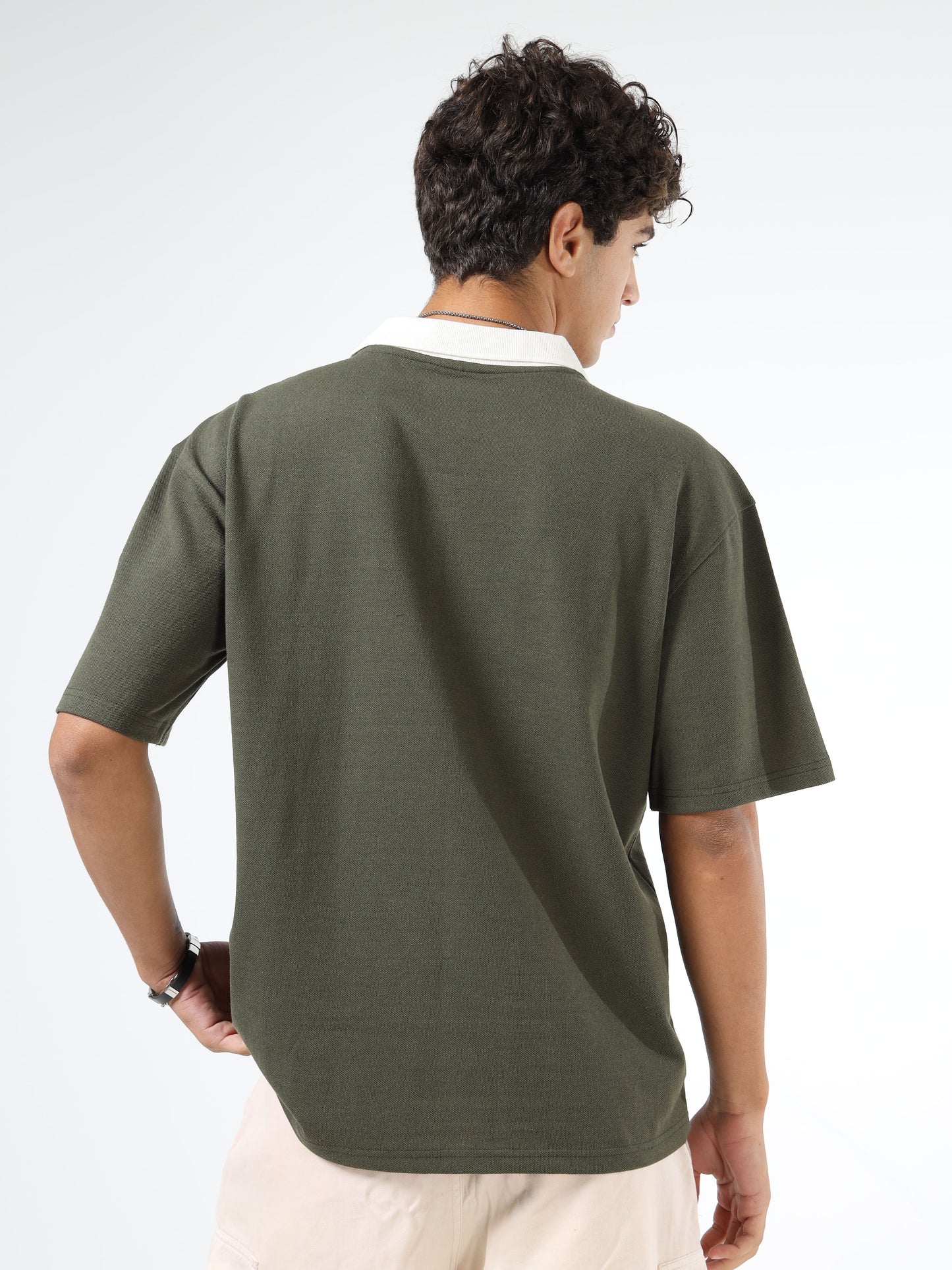 Men Embroidered Polo Neck Tshirts