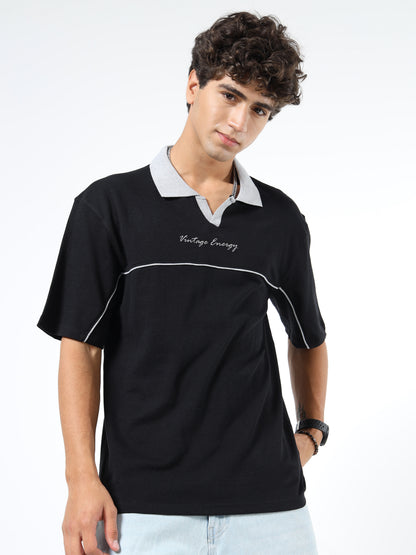 Men Embroidered Polo Neck Tshirts