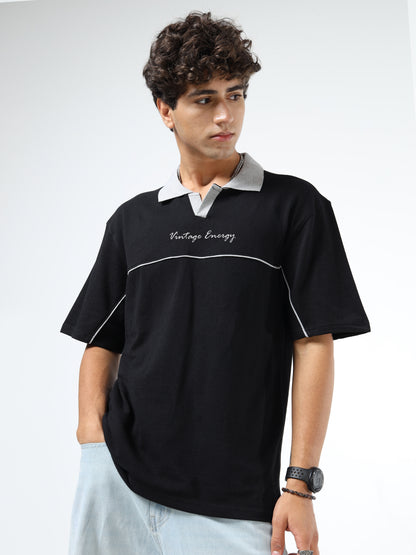Men Embroidered Polo Neck Tshirts