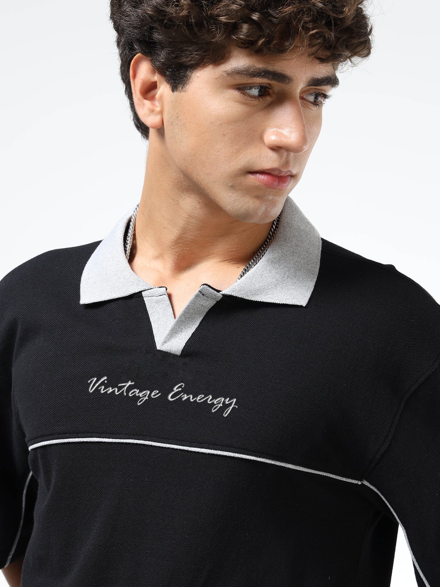 Men Embroidered Polo Neck Tshirts