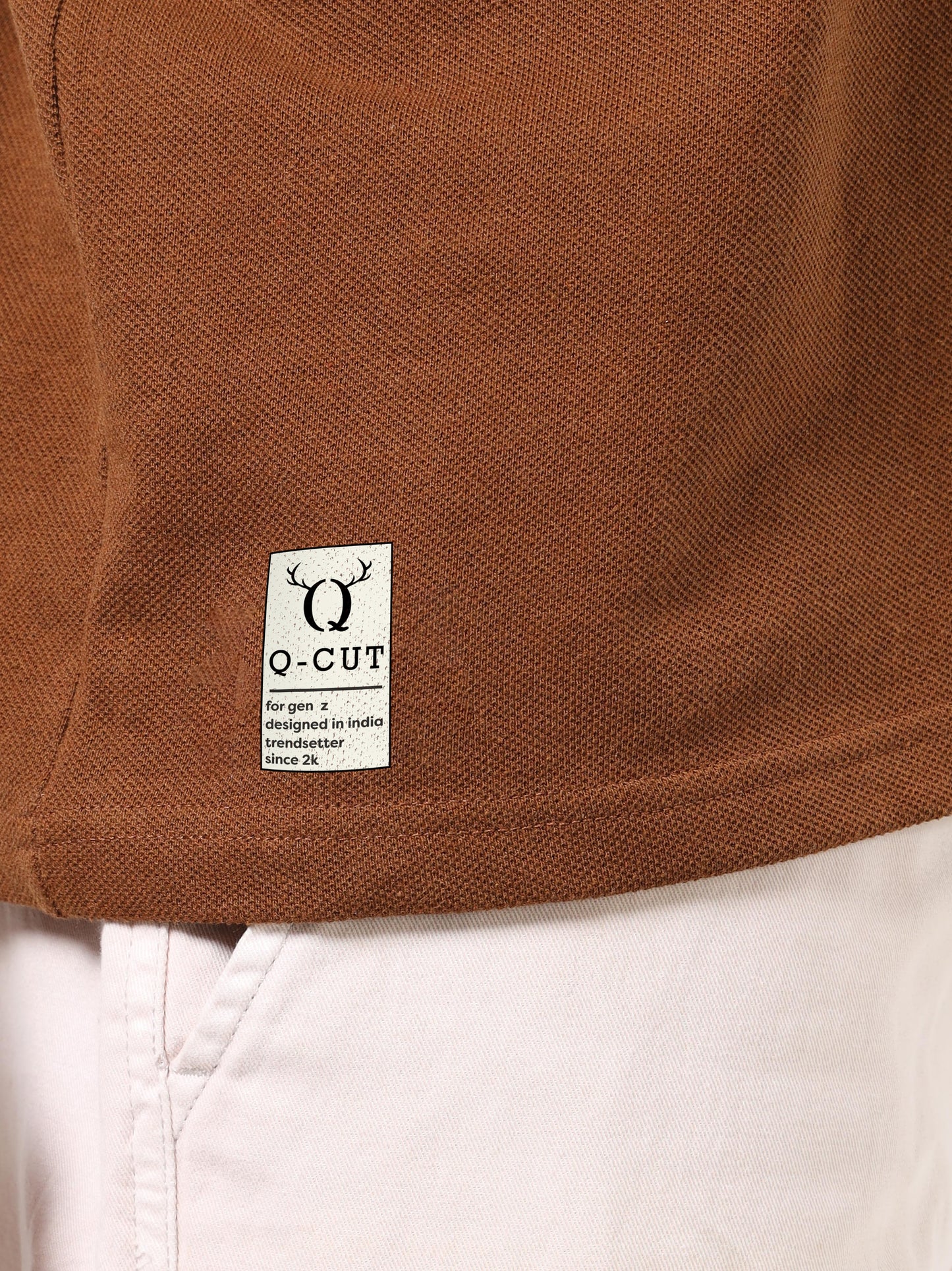 Stylish Men’s Brown Knitted Polo | Polo Collar | Street Style