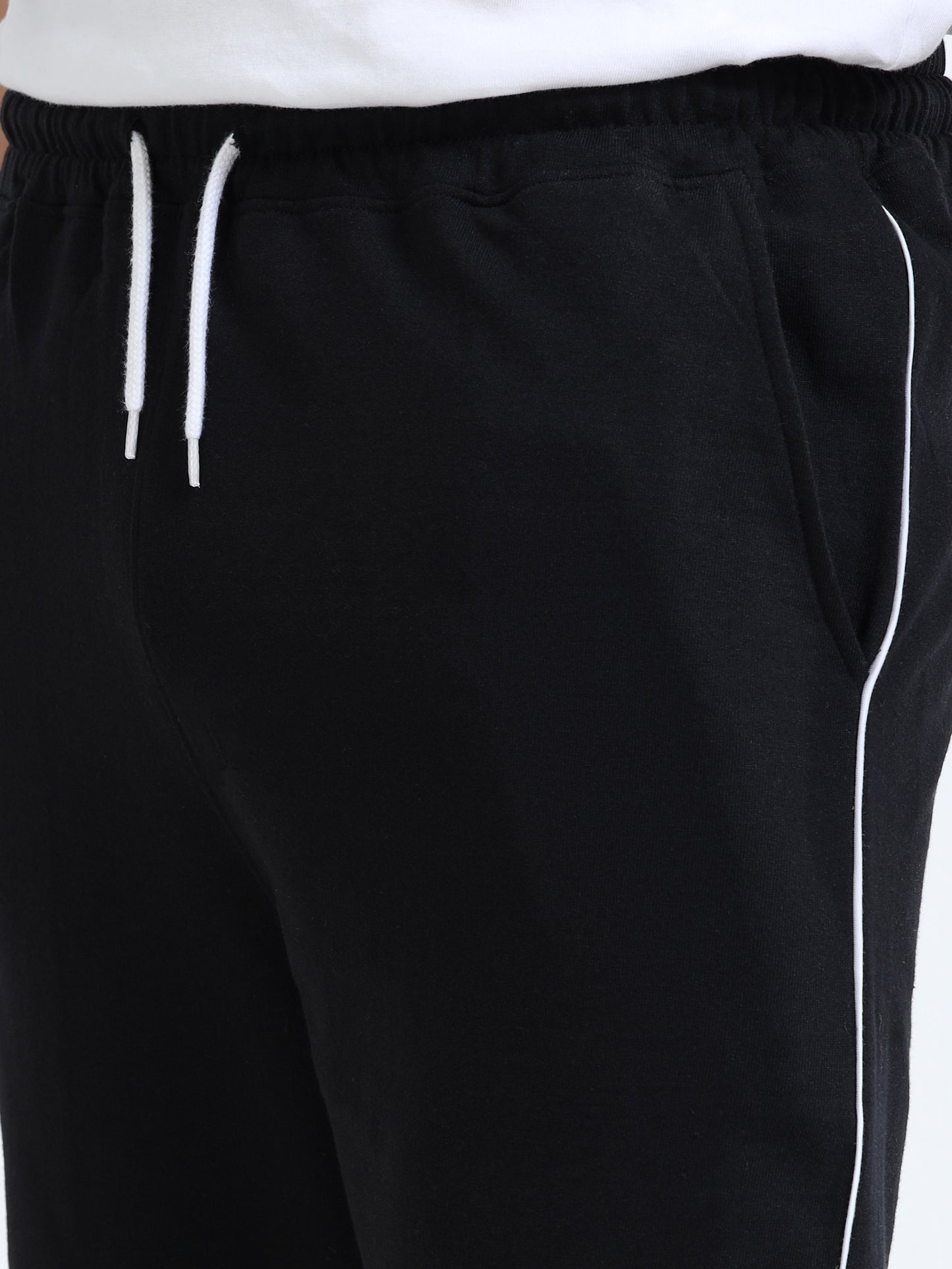 Self Design Men Black Casual Shorts