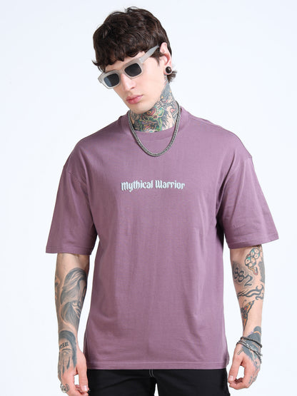 Men Graphic Printed Round Neck Cotton Oversized T-shirt