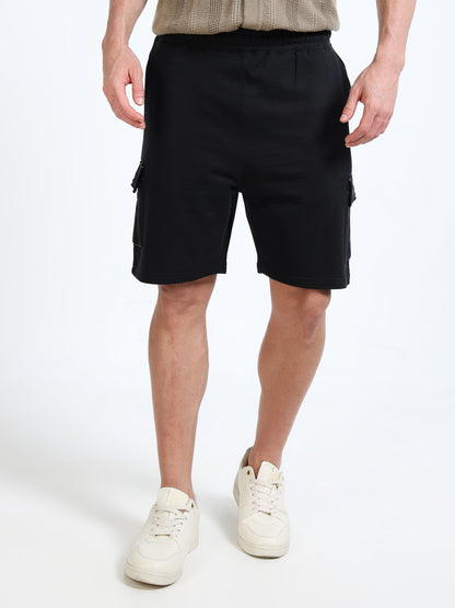 Men Outdoor Regular Fit Mid-Rise Cargo Shorts
