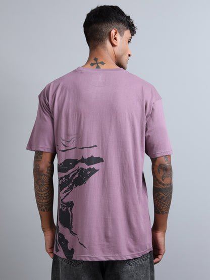 Men’s Oversized Graphic Printed T-Shirt – Premium Cotton Drop Shoulder Tee