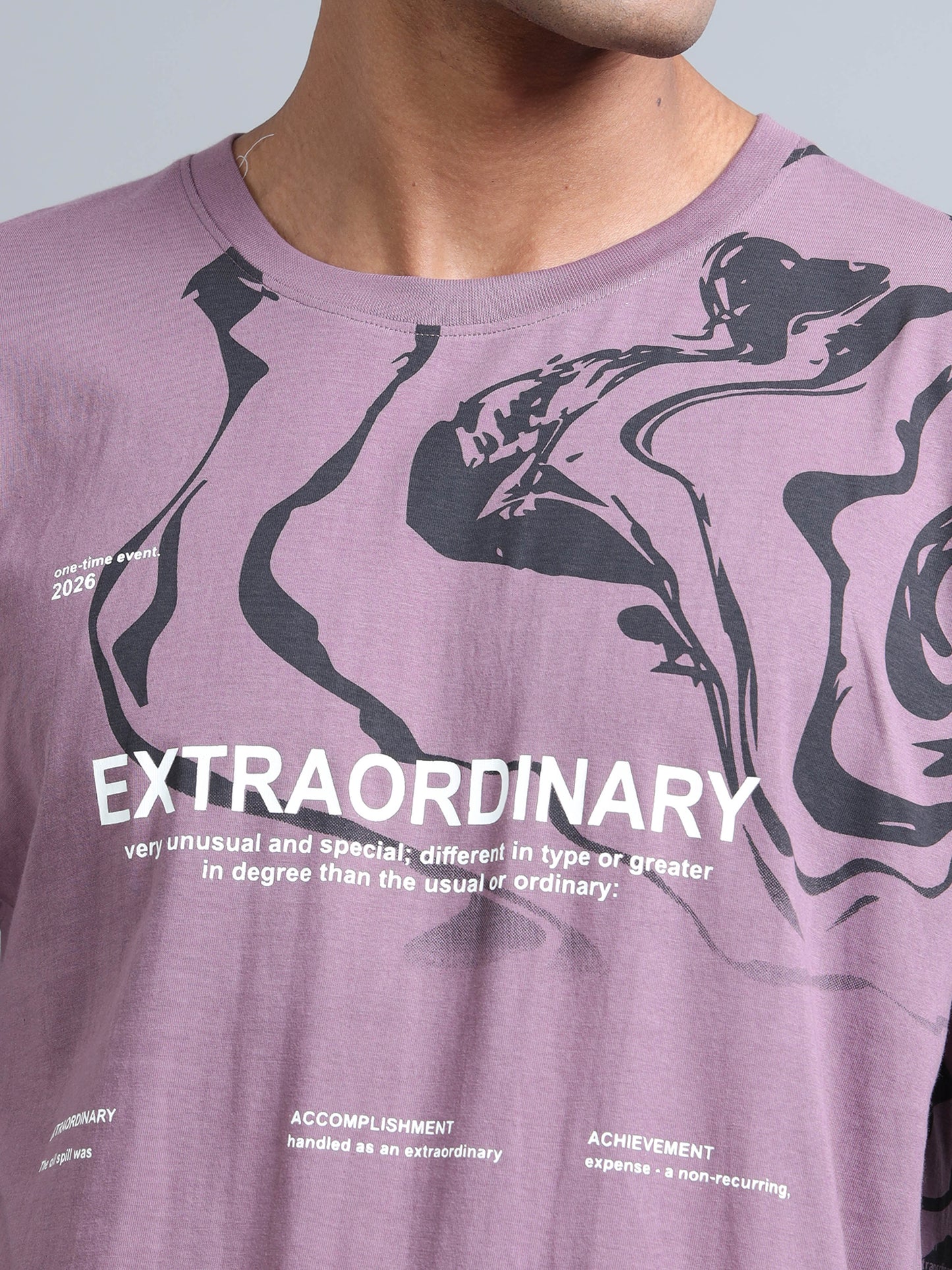 Men’s Oversized Graphic Printed T-Shirt – Premium Cotton Drop Shoulder Tee