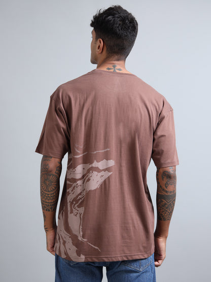 Men’s Oversized Graphic Printed T-Shirt – Premium Cotton Drop Shoulder Tee