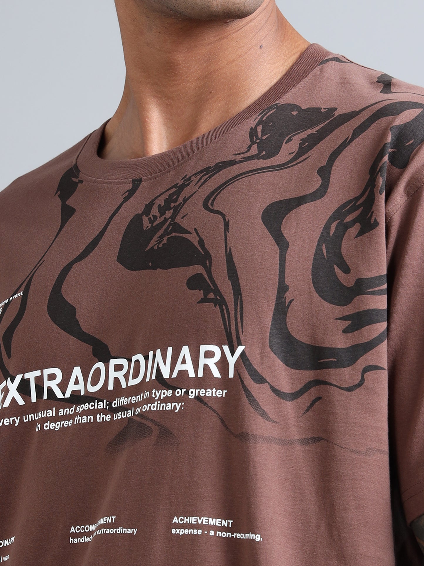 Men’s Oversized Graphic Printed T-Shirt – Premium Cotton Drop Shoulder Tee