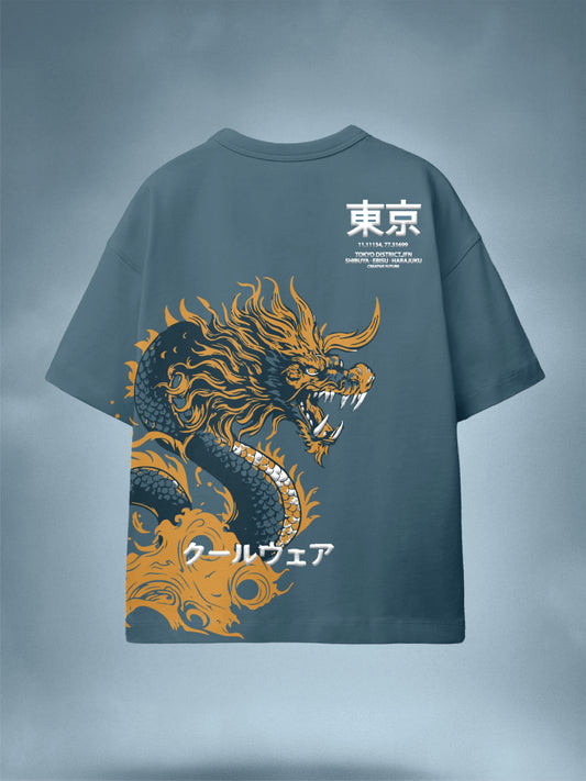 Boys Graphic Print Pure Cotton Oversized T Shirt