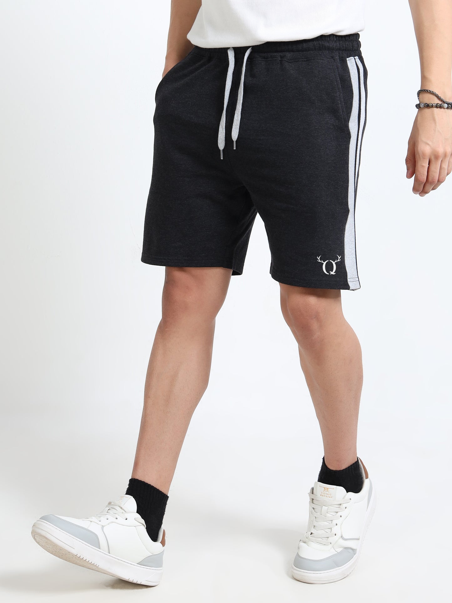 Men’s Navy Casual Shorts | Premium Cotton Blend Regular Fit Comfortable Summer Shorts