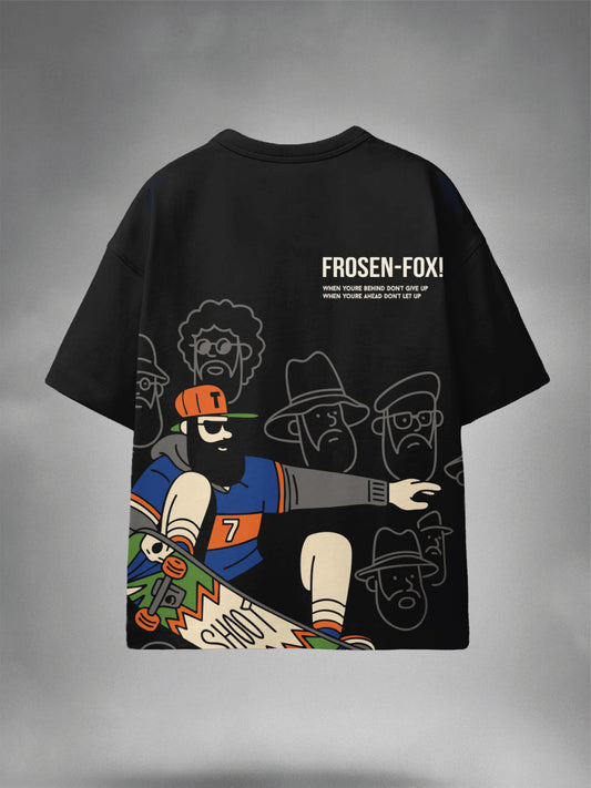 Boys Graphic Print Pure Cotton Oversized T Shirt