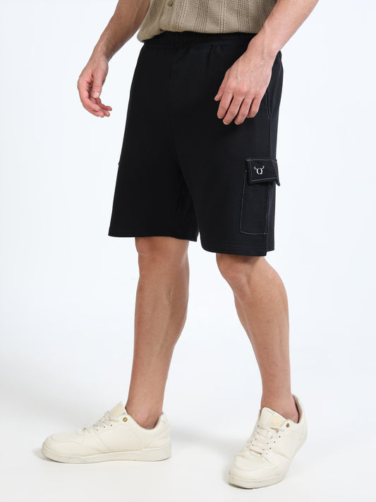 Men Outdoor Regular Fit Mid-Rise Cargo Shorts