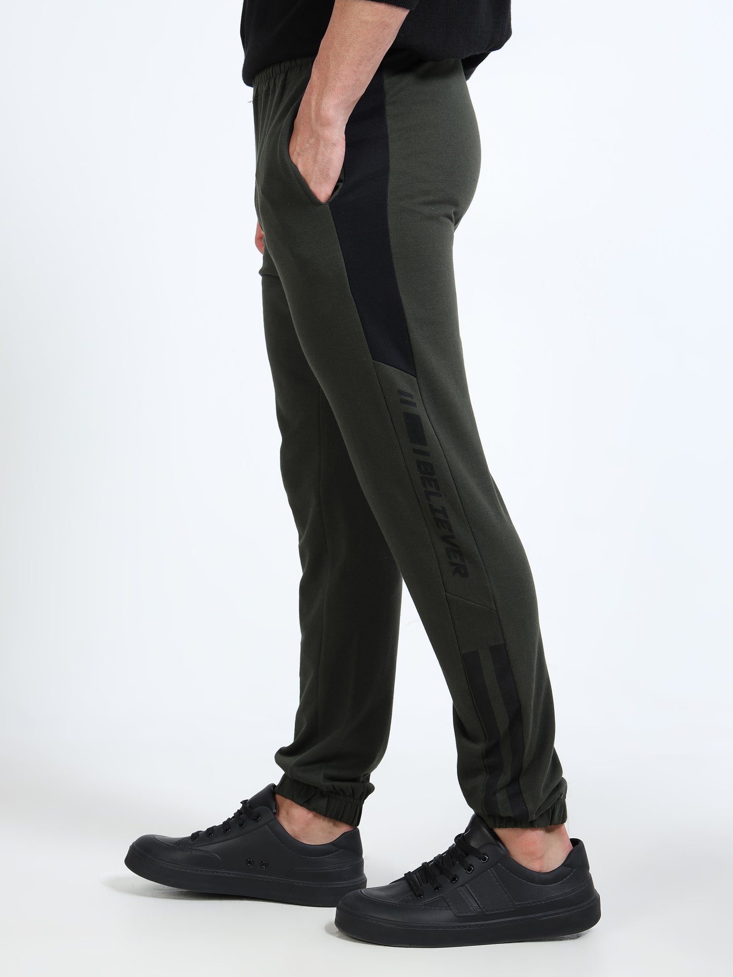 Premium Olive Green Joggers for Men | Slim Fit | All-Day Comfort & Style