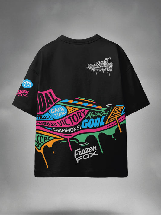 Boys Graphic Print Pure Cotton Oversized T Shirt