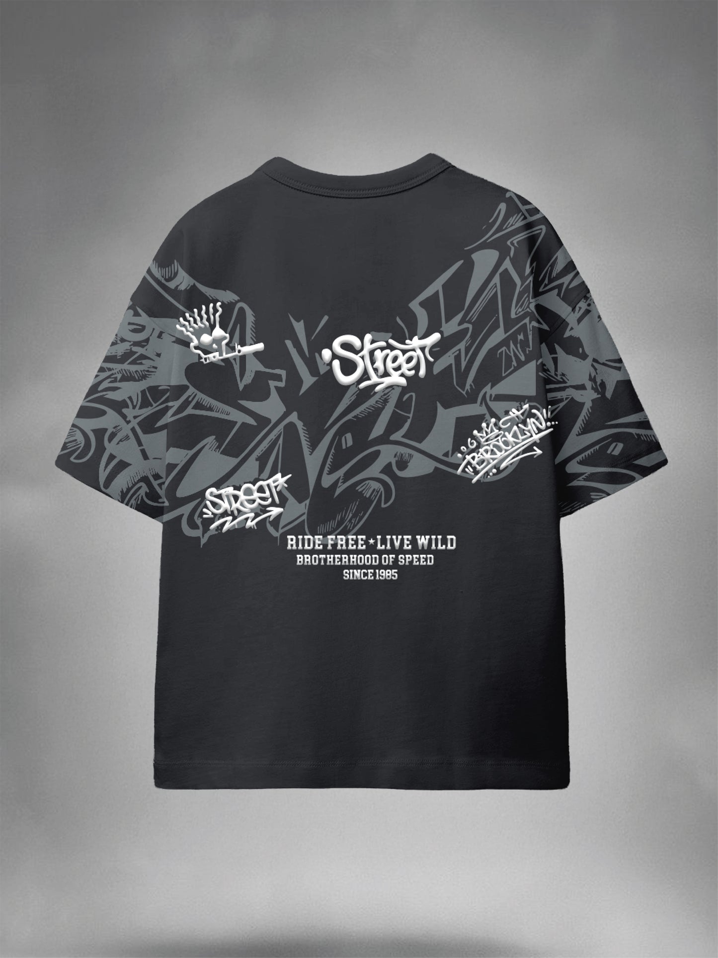 Boys Graphic Print Pure Cotton Oversized T Shirt