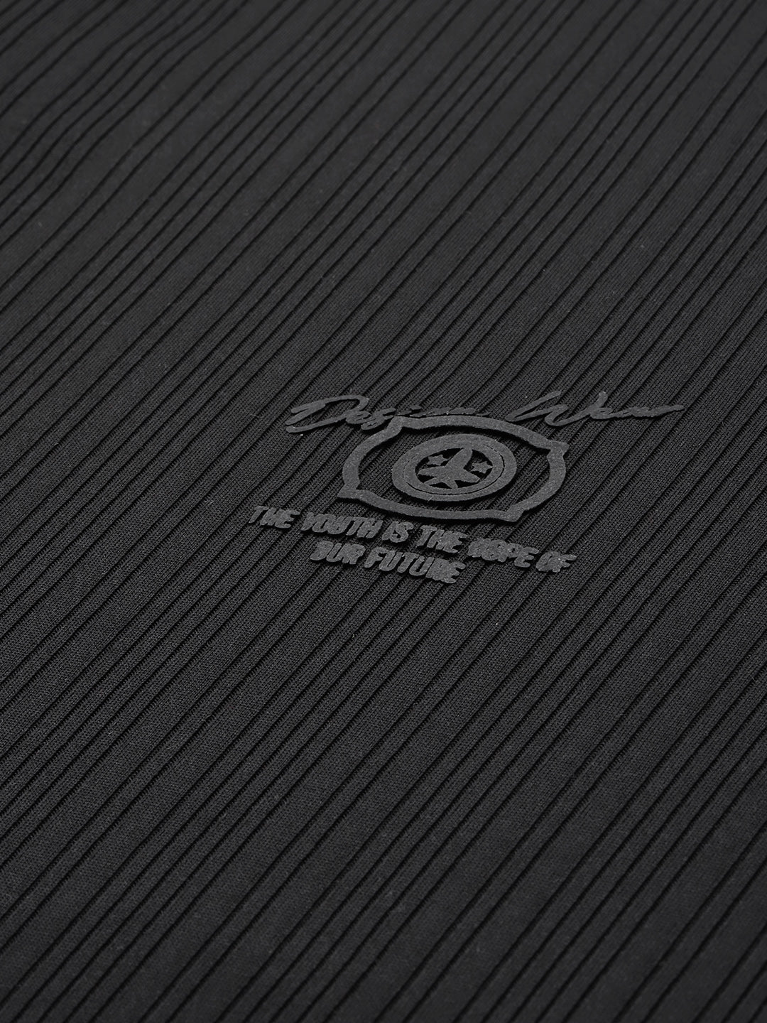 Men’s Solid Textured Polyester Polo T-Shirt