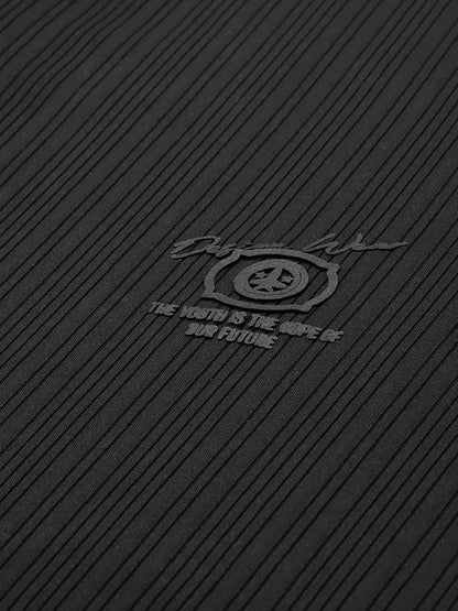 Men’s Solid Textured Polyester Polo T-Shirt