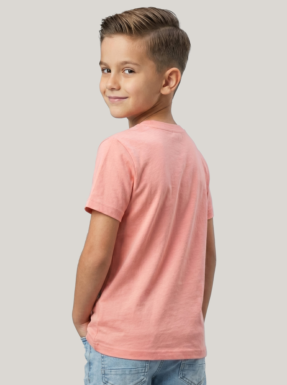 Kids' Pink Skateboard Graphic Printed T-Shirt | Casual Everyday Wear