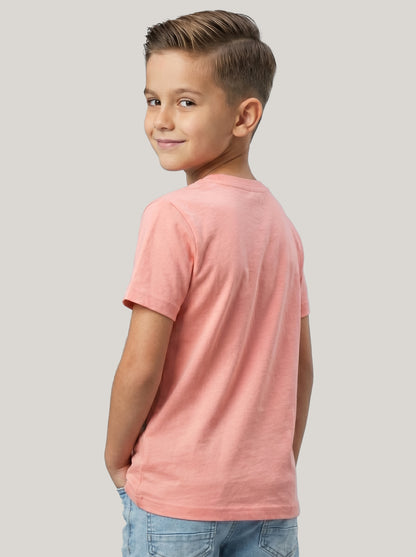 Kids' Pink Skateboard Graphic Printed T-Shirt | Casual Everyday Wear