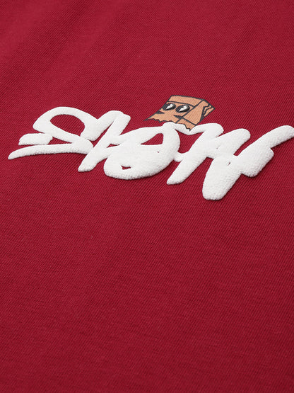 Men's Red Graphic Print Oversized T-Shirt | Casual Streetwear