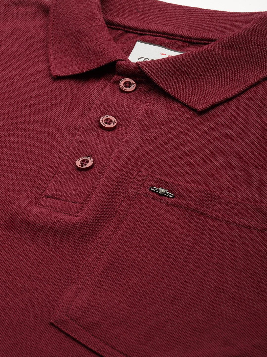 Men’s Solid Maroon Polo T-Shirt