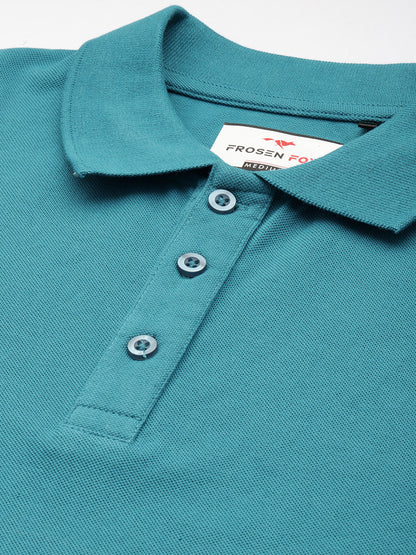 Men’s Classic Solid Cotton Polo T-Shirt
