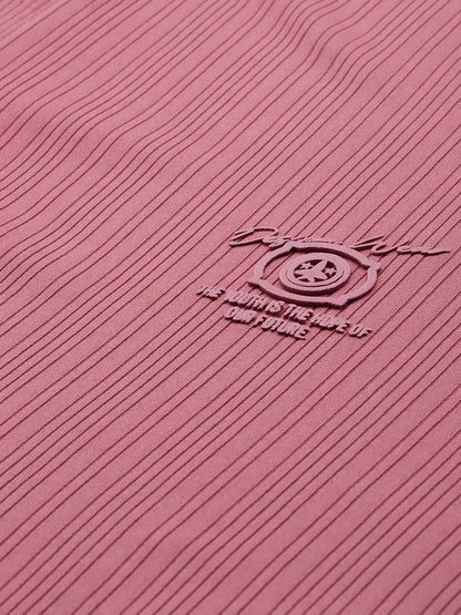 Men’s Solid Textured Polyester Polo T-Shirt