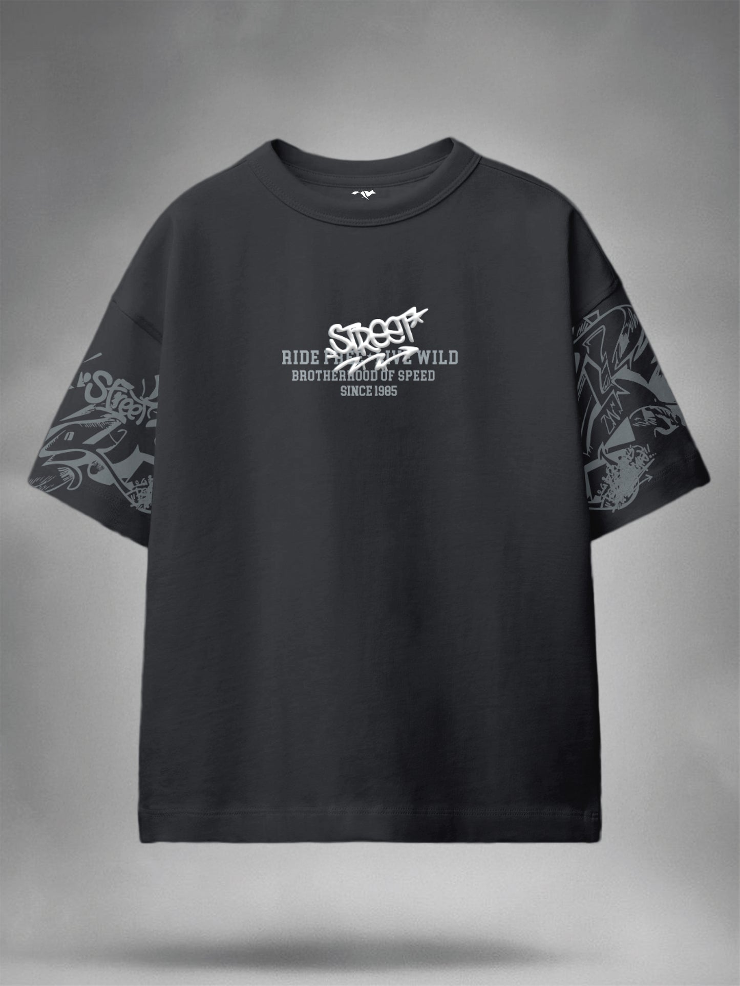 Boys Graphic Print Pure Cotton Oversized T Shirt