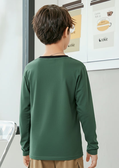 Boys Wildlife Graphic Print Long Sleeve T-Shirt