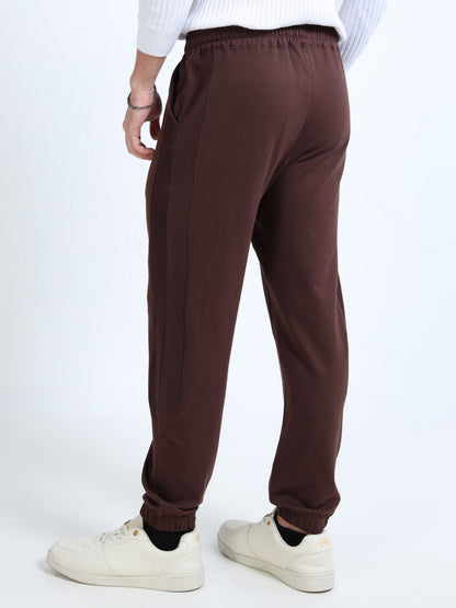 Stylish Men’s Brown Joggers | Regular Fit | Elasticated Waistband | Everyday Comfort