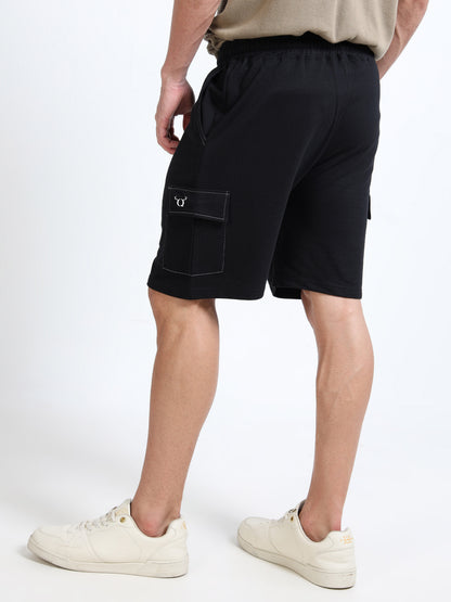 Men Outdoor Regular Fit Mid-Rise Cargo Shorts