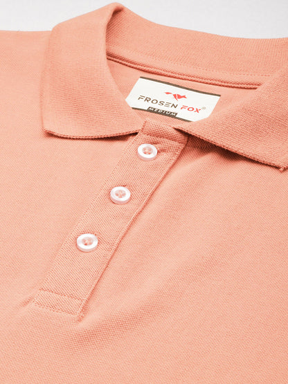 Men’s Classic Solid Cotton Polo T-Shirt