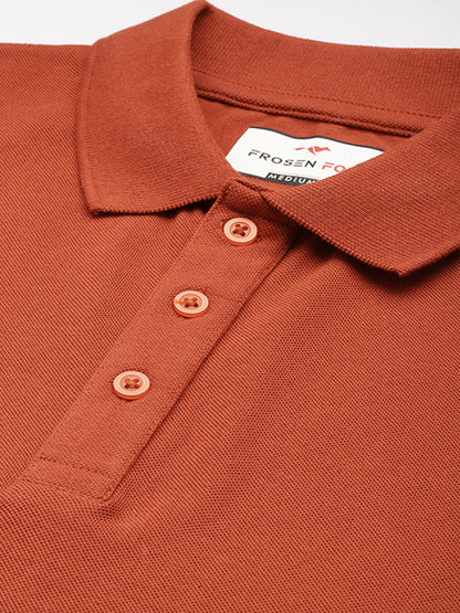 Men’s Classic Solid Cotton Polo T-Shirt