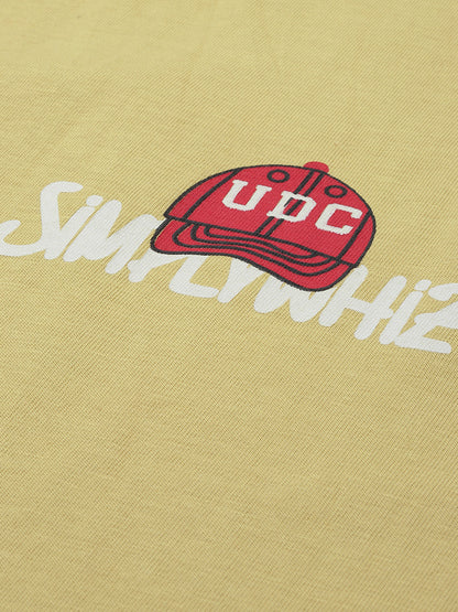 Men's Olive Green Graphic Print Oversized T-Shirt | Casual Streetwear