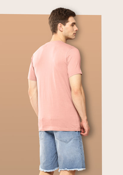 Men’s  Slim Fit Crew Neck T-Shirt with Minimal Logo