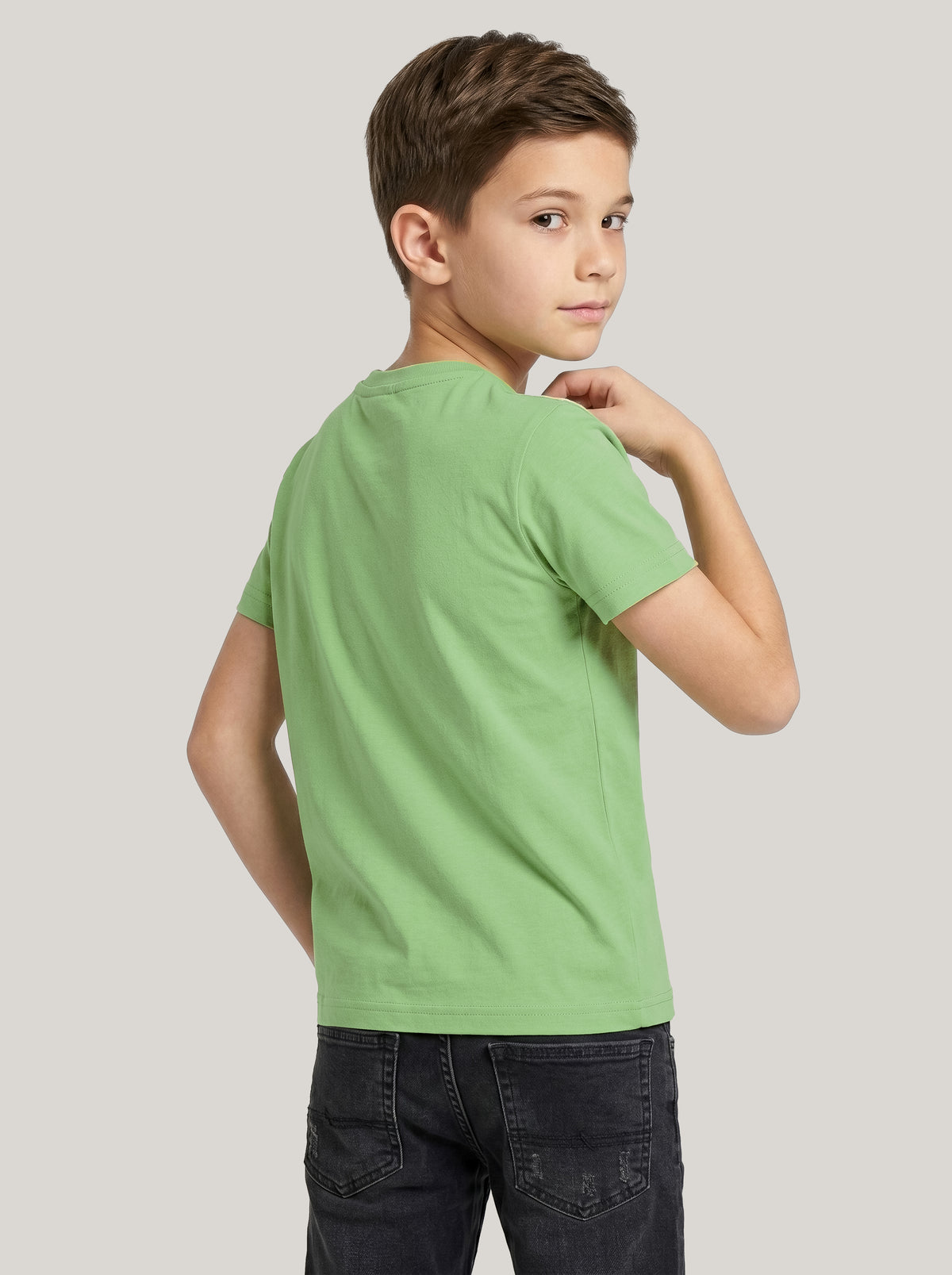 Kids' Green Graphic Printed T-Shirt | Sporty Casual Everyday Wear