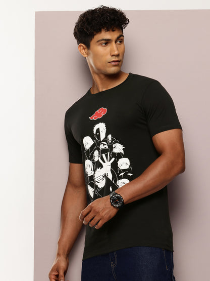 Men's Black Graphic Print T-Shirt | Casual Streetwear