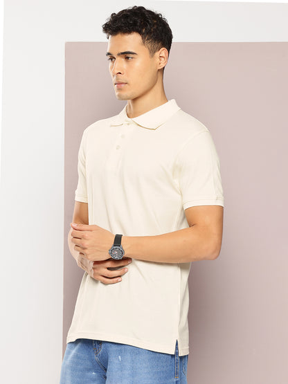 Men’s Classic Solid Cotton Polo T-Shirt