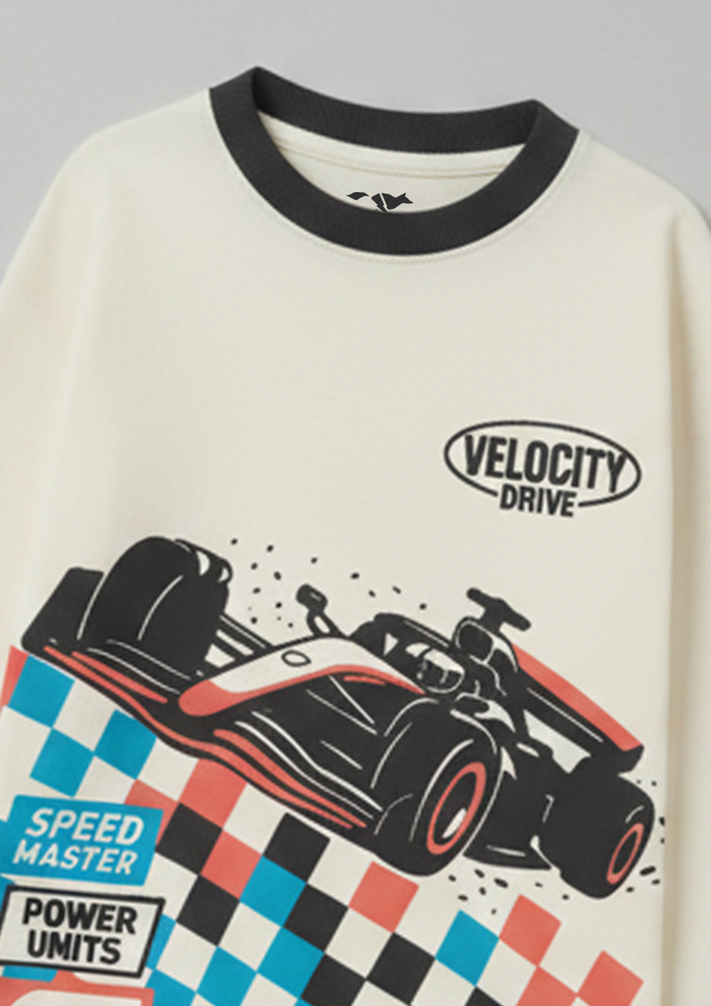 Boys Racing Car Graphic Print Long Sleeve T-Shirt