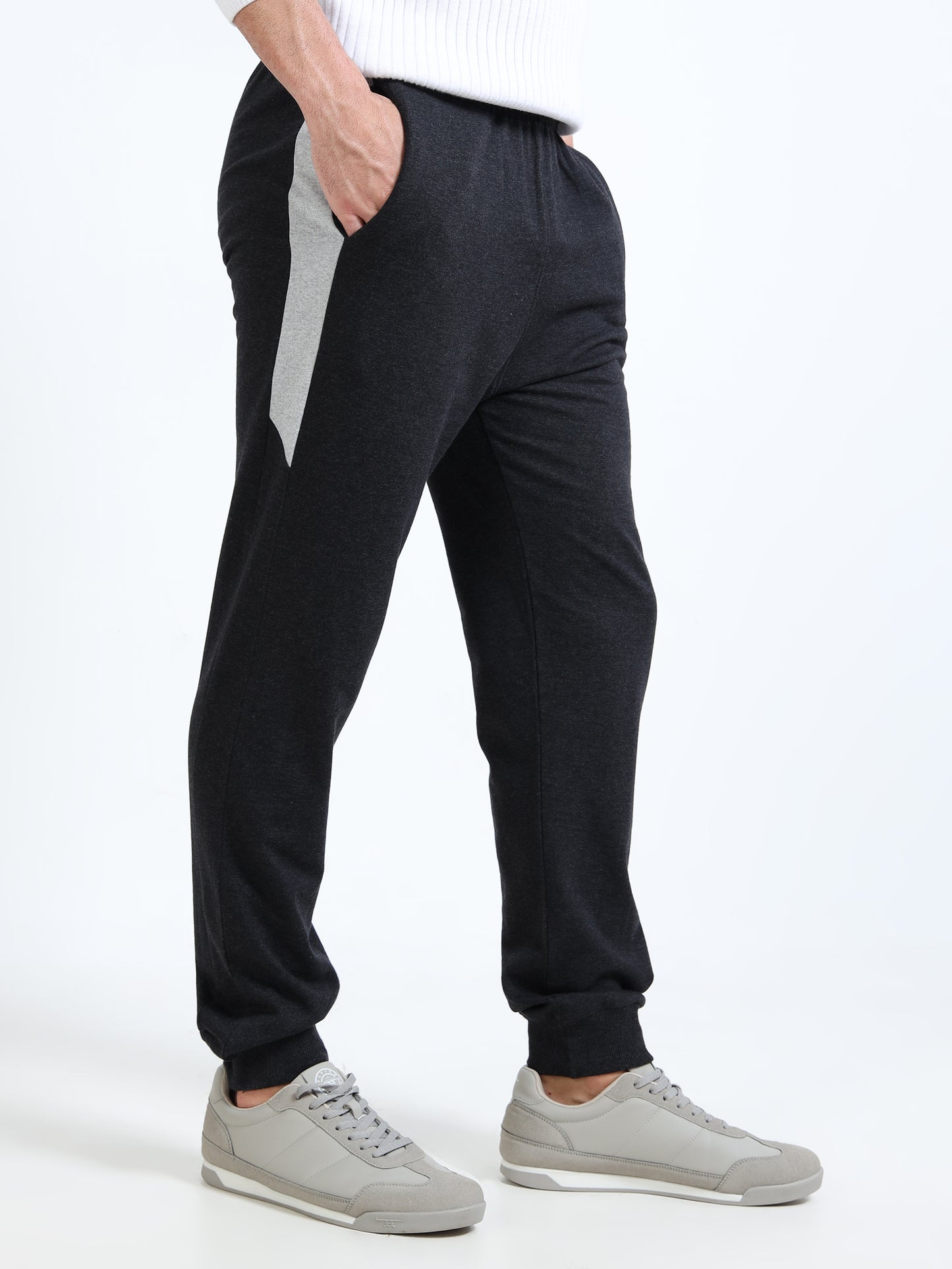 Men’s Charcoal Regular Fit Joggers | Cotton Blend | All-Day Comfort & Casual Wear