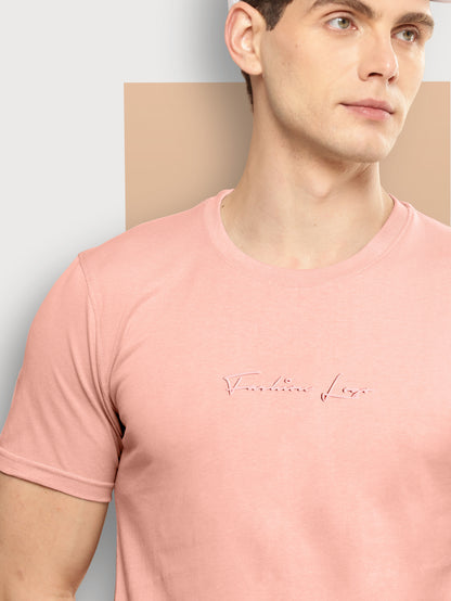 Men’s  Slim Fit Crew Neck T-Shirt with Minimal Logo