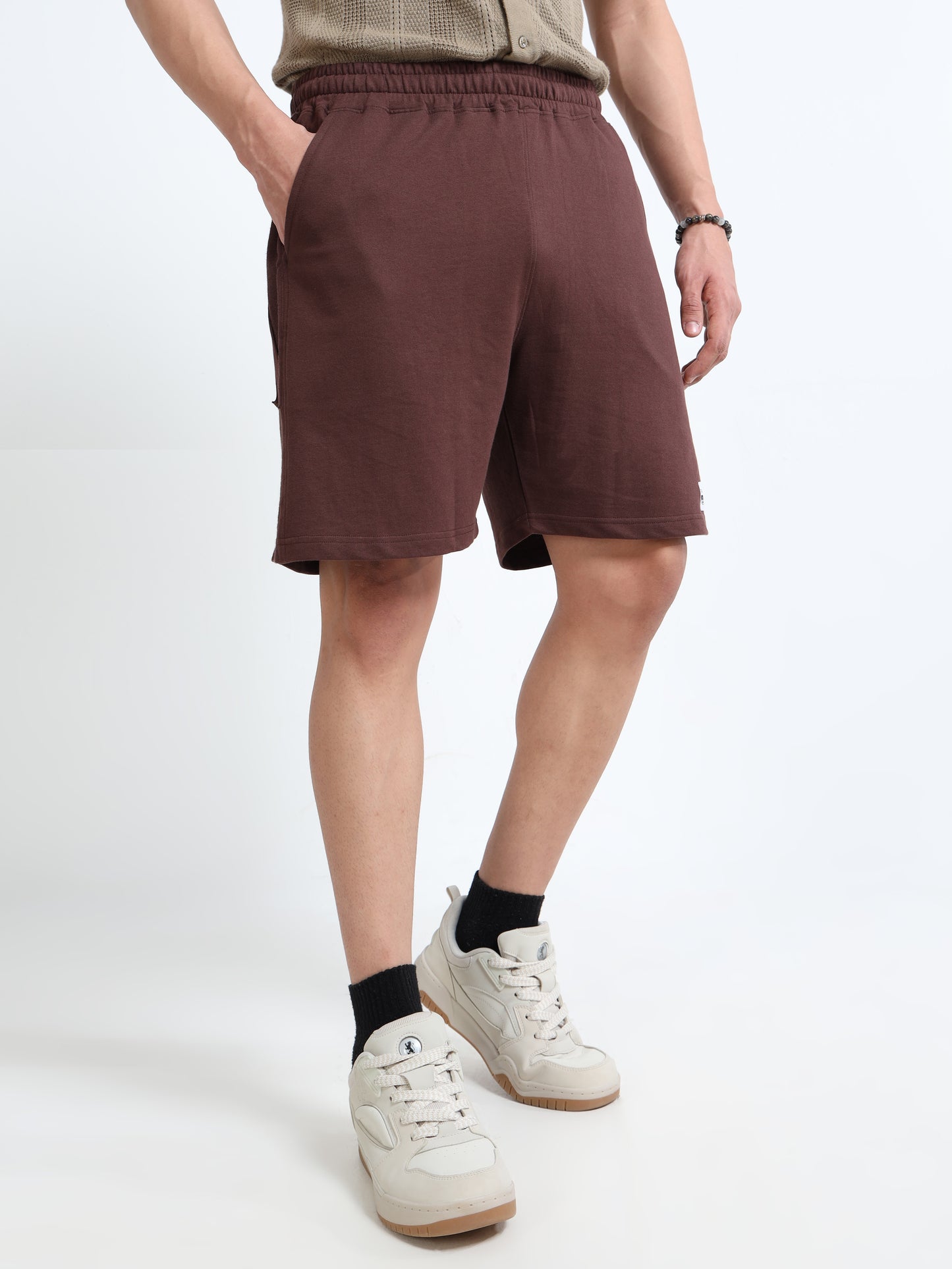 Men’s Brown Cargo Casual Shorts | Premium Cotton Blend Regular Fit Multi-Pocket Comfortable Summer Shorts