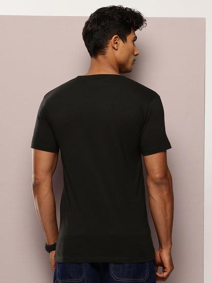 Men's Black Graphic Print T-Shirt | Casual Streetwear