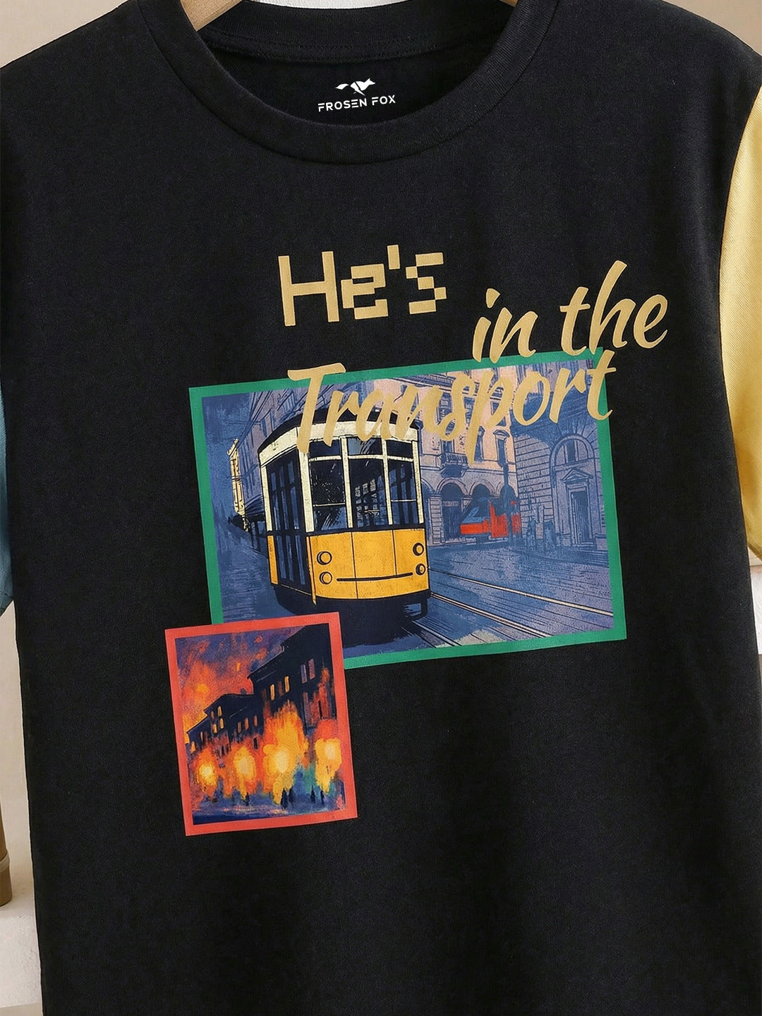 Boys Black Graphic printed T-shirt