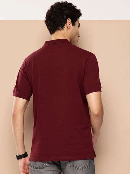 Men’s Classic Solid Cotton Polo T-Shirt